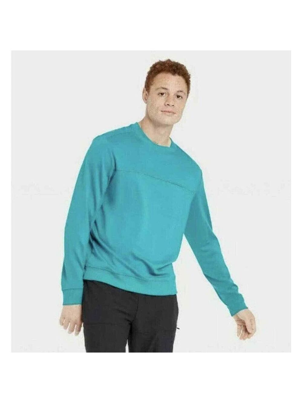 All In Motion Mens XXL Turquoise Quick Dry Sweatshirt